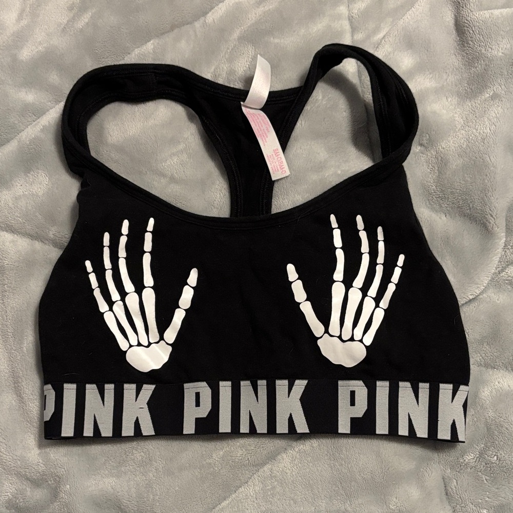 Victoria's Secret PINK Skeleton Sports Bra
